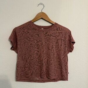 Womens Lululemon All Yours Crop Tee *Veil